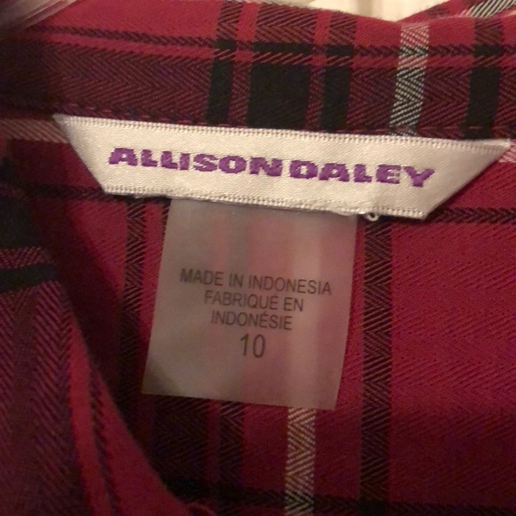 Pink/ Black Allison Daley Flannel Long Sleeve - Picture 3 of 4